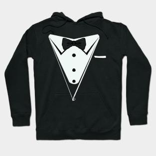 Funny fancy dress dinner jacket and bow tie suit Hoodie